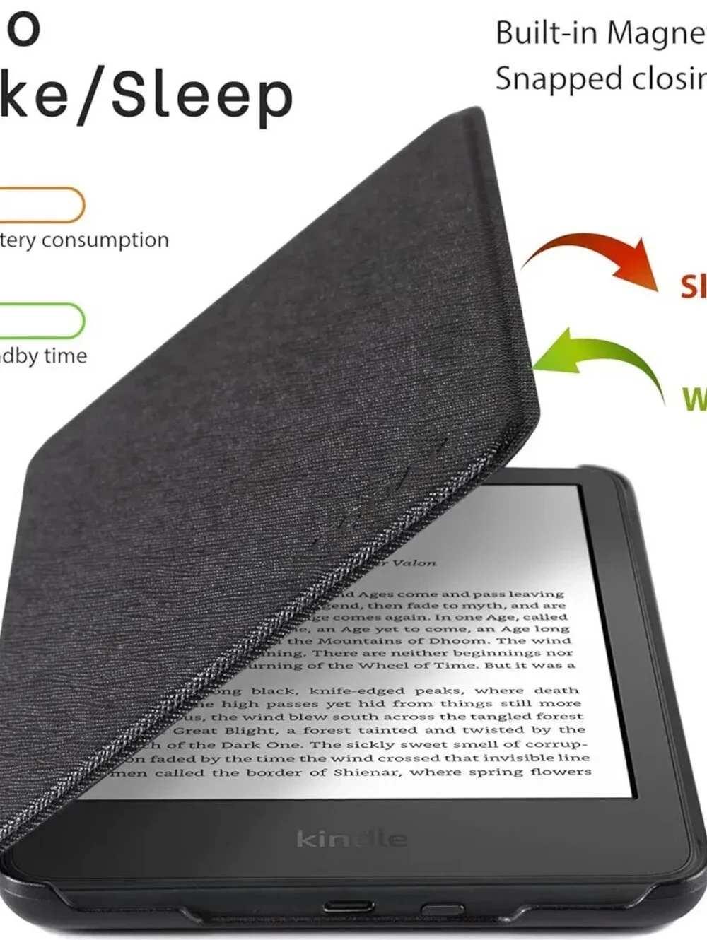 Kindle 6 Inch 11th Generation PU Leather Case